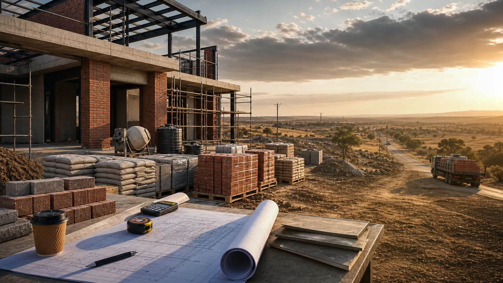 Case Study: Factory Floor and Layout Upgrade in Apex banner showing a clean industrial building work zone with slab, structure and safety planning details
