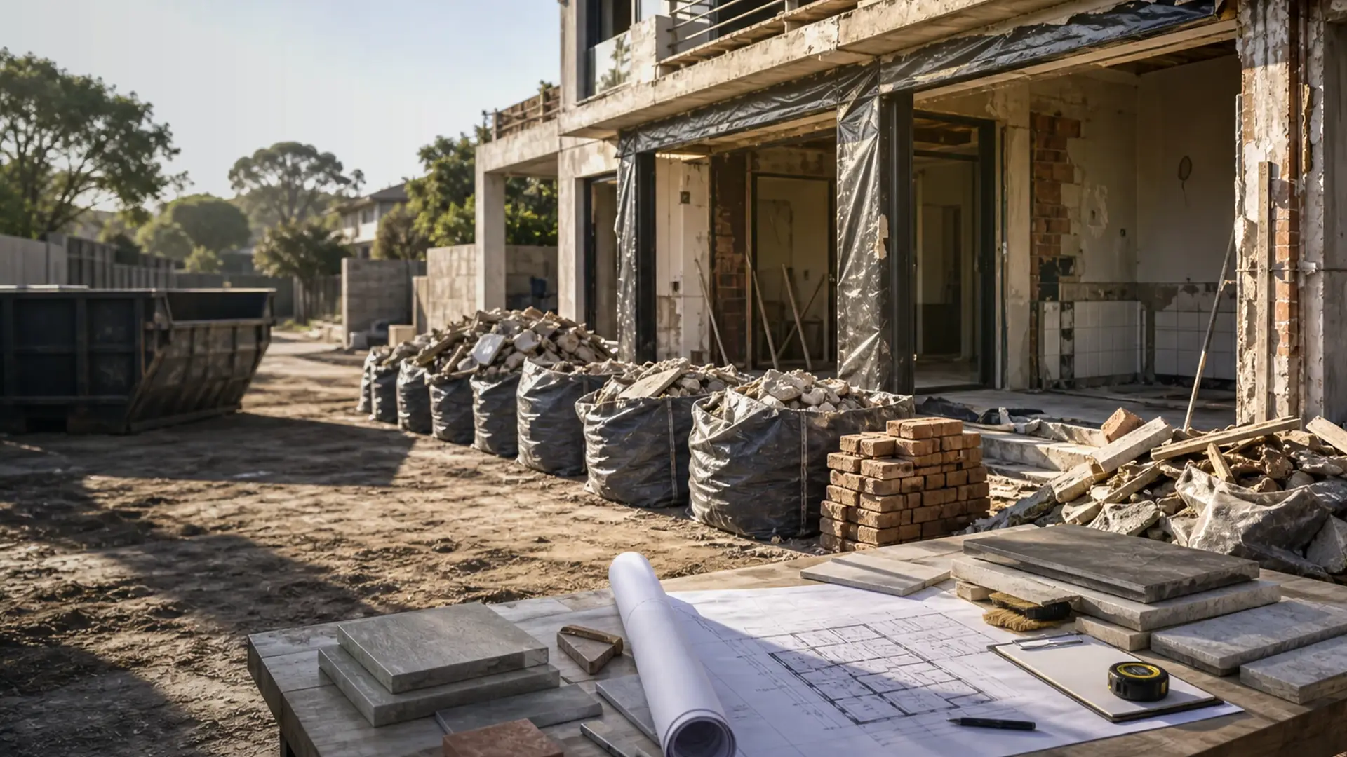 Paving Contractors in Benoni banner showing an outdoor driveway or paving preparation scene with levels and edge restraints